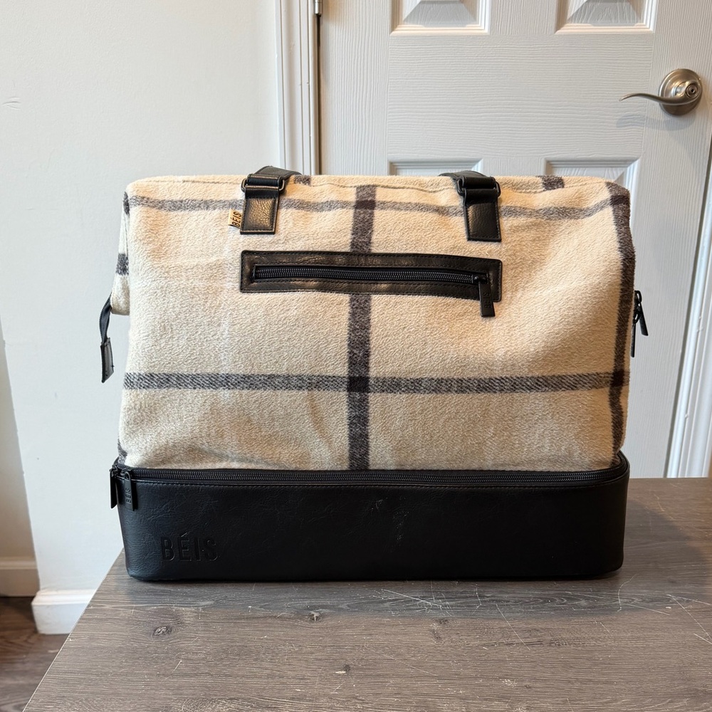 Beis Weekender Bag - Plaid